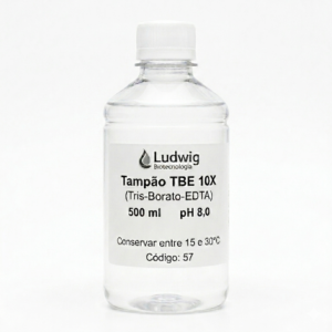 Tampão TBE 10X para Eletroforese de DNA e RNA | pH 8,0 | Frasco 500mL