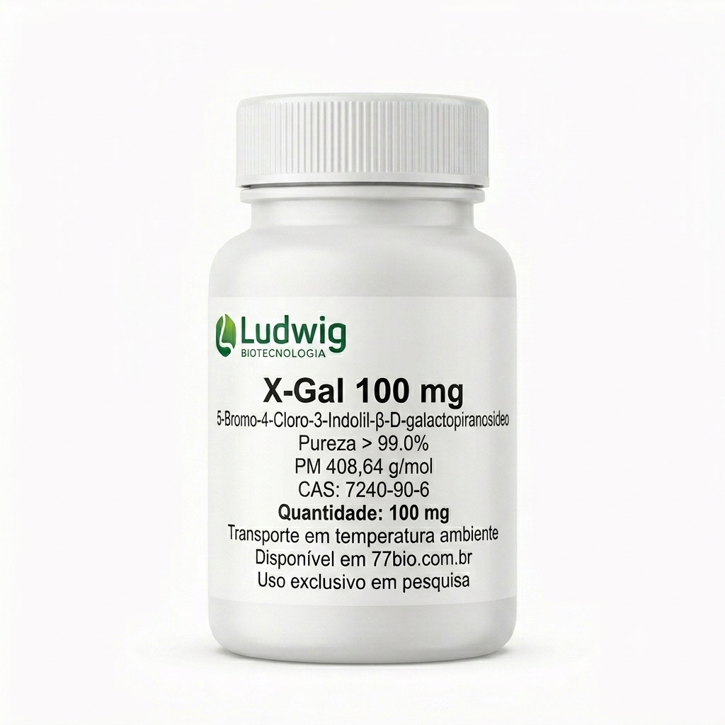 X-Gal (5-Bromo-4-Cloro-3-Indolil-β-D-galactopiranosídeo) 100mg