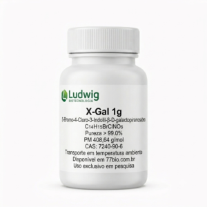X-Gal (5-Bromo-4-Cloro-3-Indolil-β-D-galactopiranosídeo) frasco com1g | CAS 7240-90-6