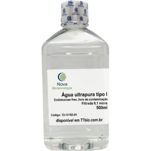 Água Ultrapura Tipo I 500mL | Livre de DNase, RNase e Endotoxinas | 13-12102-05