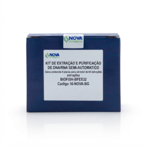 Kit de Extração e Purificação de DNA/RNA Semi-automatico - Caixa contendo 4 placas para  um total de 64 extrações -  BIGFISH-BFEX32