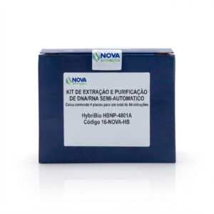 Kit de extração e purificação de DNA/RNA semi-automatico-Caixa contendo 4 placas para  um total de 64 Extrações - HybriBio HBNP-4801A