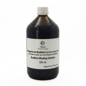 Reagente de Bradford (pronto-para-uso) para determinação da concentração de proteínas - 500mL - RUO