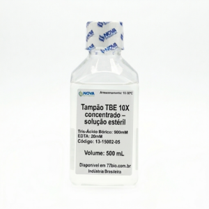 Tampão TBE, 10X concentrado - solução estéril. Volume: 500mL