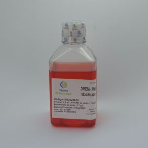 DMEM High Glucose (4,5g/L) com Piruvato de Sódio (110mg/L)  com Vermelho de Fenol - 500mL