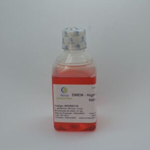 DMEM - High Glucose [4,5g/L], sem piruvato de sódio e com vermelho de fenol - 500mL