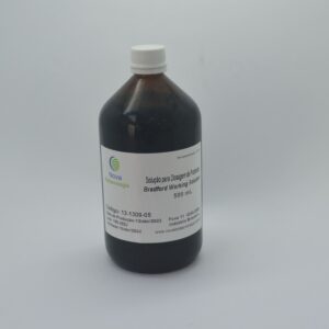 Reagente de Bradford (pronto-para-uso) para determinação da concentração de proteínas - 500mL - RUO