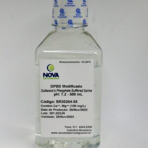 Dulbecco's phosphate buffered saline, pH 7,2 suplementado com Ca e Mg (100mg/L) - 500mL