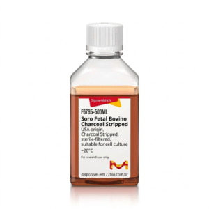 Soro Fetal Bovino (FBS) – Origem EUA, Tratado com Carvão Ativado, Filtrado Esterilizado – 500 mL